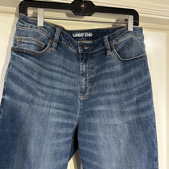 Lands End Denim Skinny Leg Jean Sz 14 Tall - Picture 2 of 11